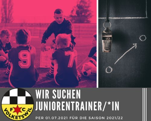 Per sofort suchen wir Juniorentrainer/*innen für die Saison 2021/22